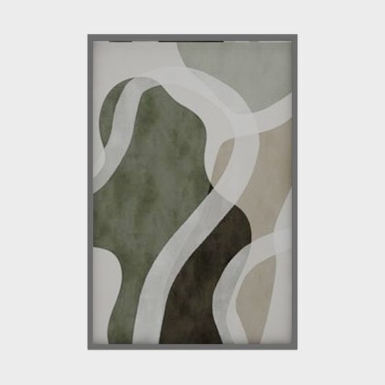 Abstract Flow 3D model - A Fusion of Art and Geometry