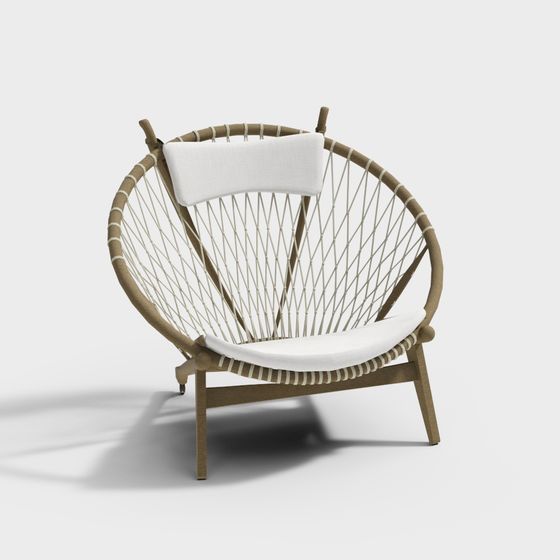 Stylish Ring Chair 3D model for Modern Interiors