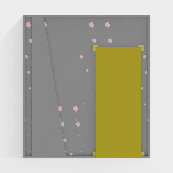 Unique Low-Polygon 3D Model for Modern Interiors