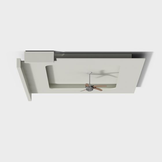 Minimalist Ceiling Fan Box 3D model