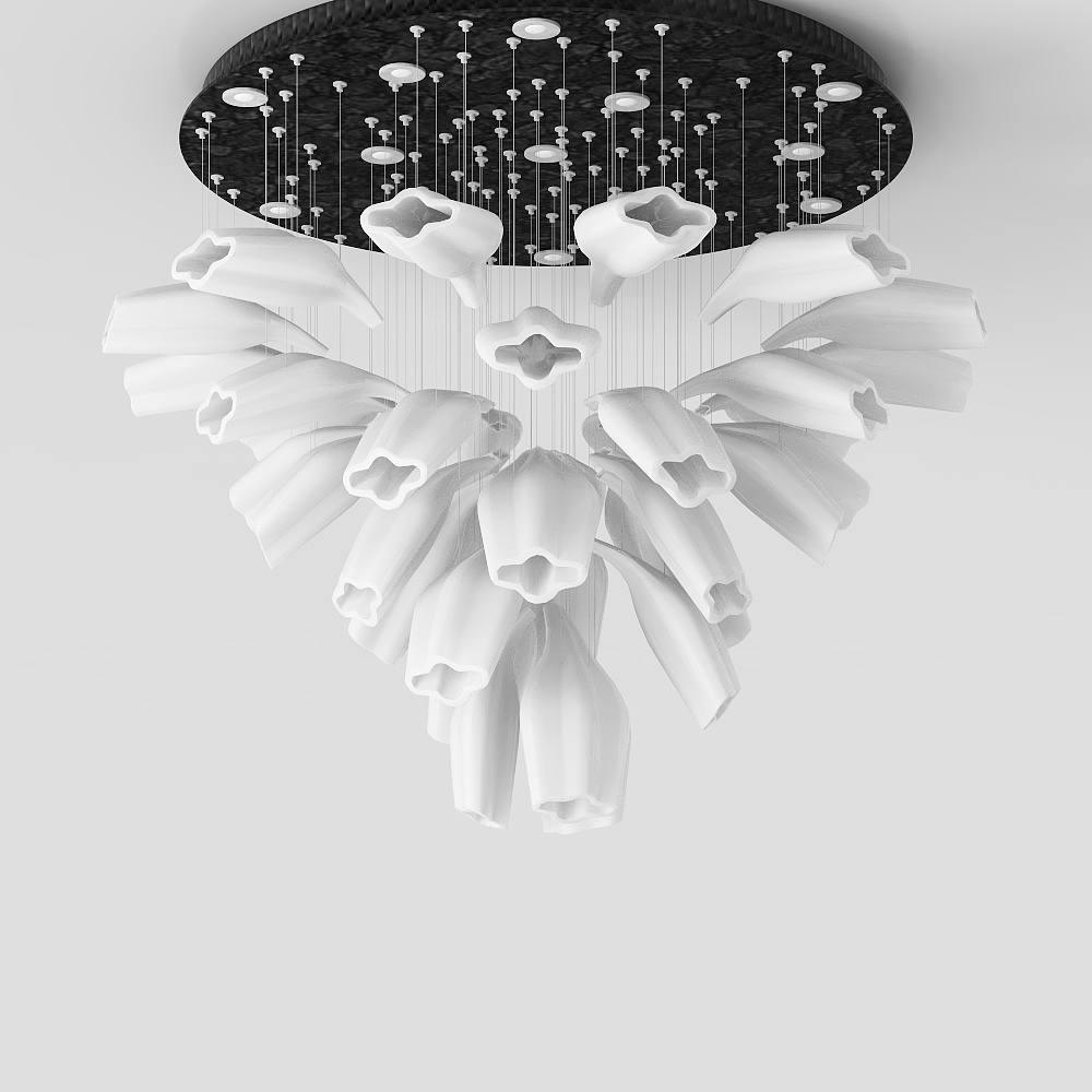 tow.vn-PEL-0005-Petal+hand+blown+glass+chandelier