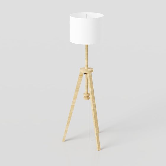 Modern Minimalist Tripod Floor Lamp 3D model