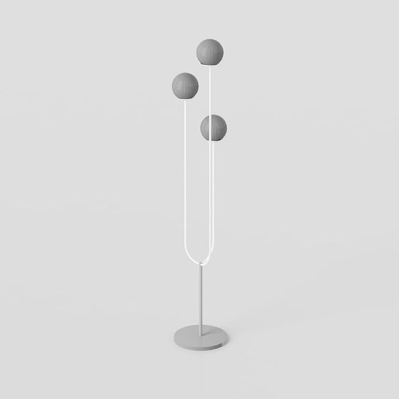 Modern Minimalist Low-Poly Floor Lamp 3D model