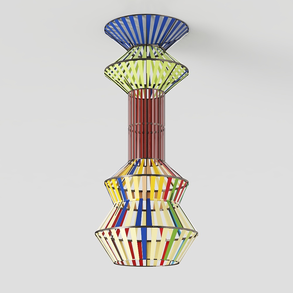 Color Tower 3D model - A Fusion of Modern Art and Geometry