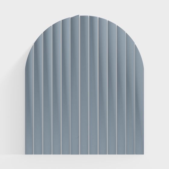 Elegant Curved Low-Polygon 3D Model for Creative Use