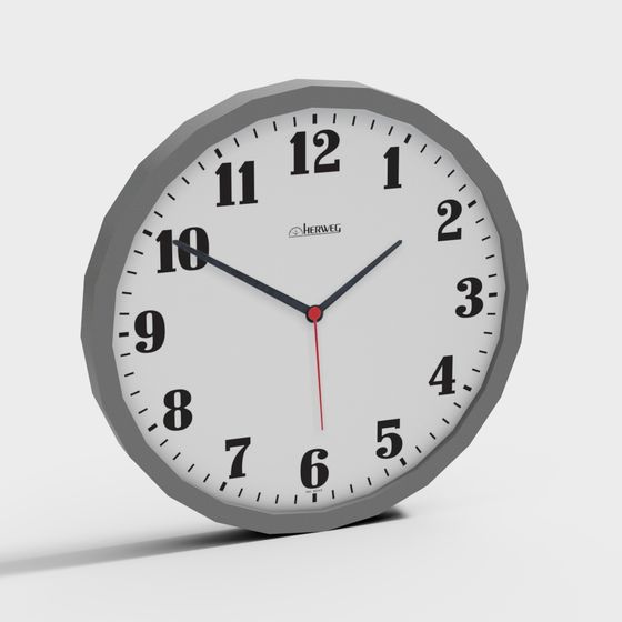 Minimalist 3D Clock Model Design