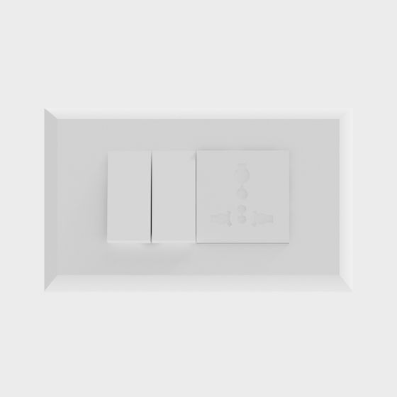 Elegant Minimalist Wall-Hanging Decoration 3D model