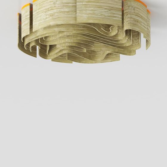 Low-Polygon Artistic Chandelier 3D model