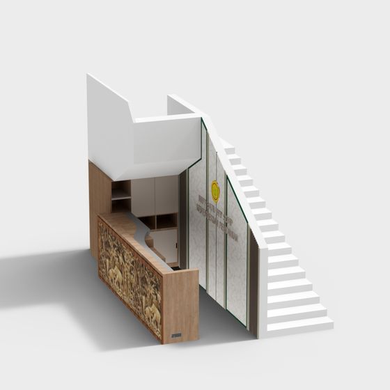 Urban Staircase 3D model