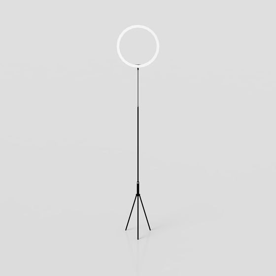 Stylish Ring Lamp 3D model for Modern Interiors