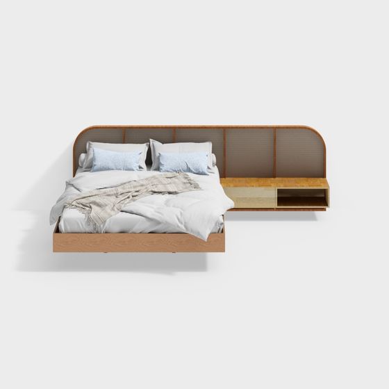 Urban Retreat 3D model Bed for Contemporary Spaces