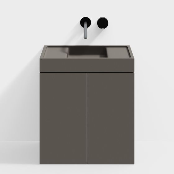 Stylish Urban Sink 3D model for Modern Interiors