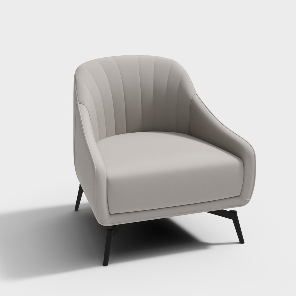 Cozy Lounge Chair 3D model for Modern Interiors