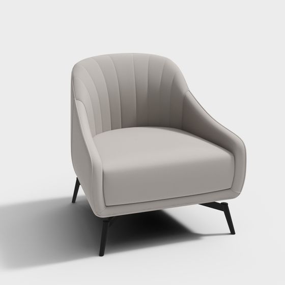 Cozy Lounge Chair 3D model for Modern Interiors