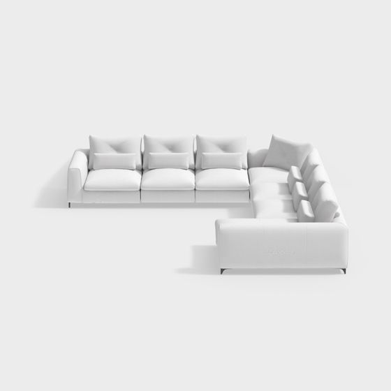 Urban Comfort Modular Sofa 3D model
