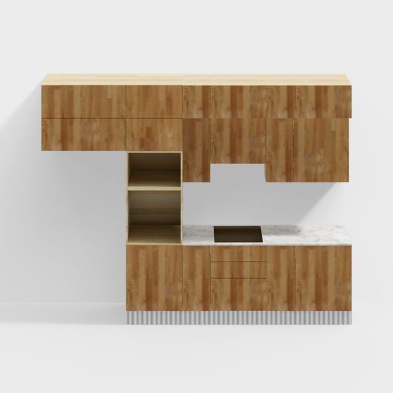 City Corner Cabinet 3D model