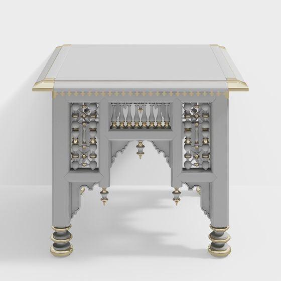 Moroccan Style Side Table 3D model