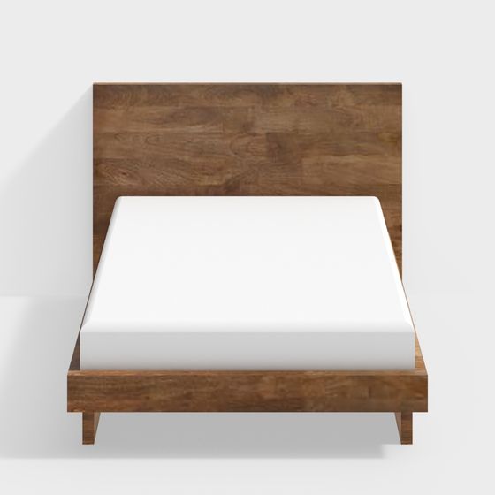 Modern Minimalist Bed Frame 3D model