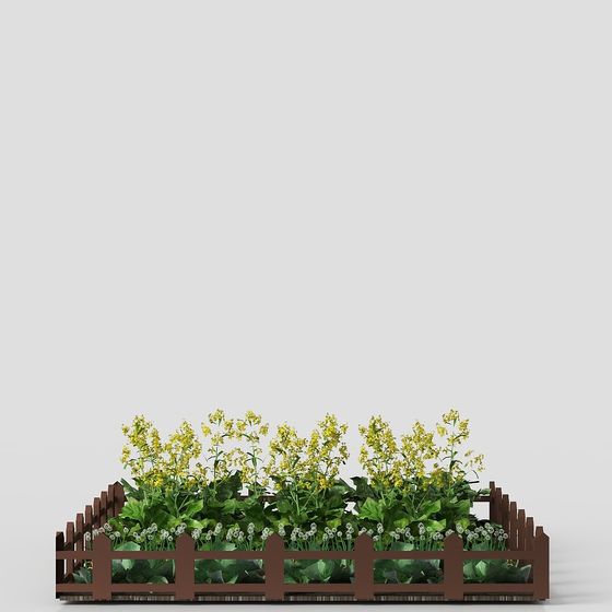 Charming Low-Poly Garden 3D model