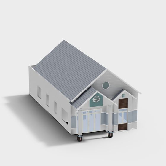 Urban Retreat Low-Poly 3D model for Modern Design