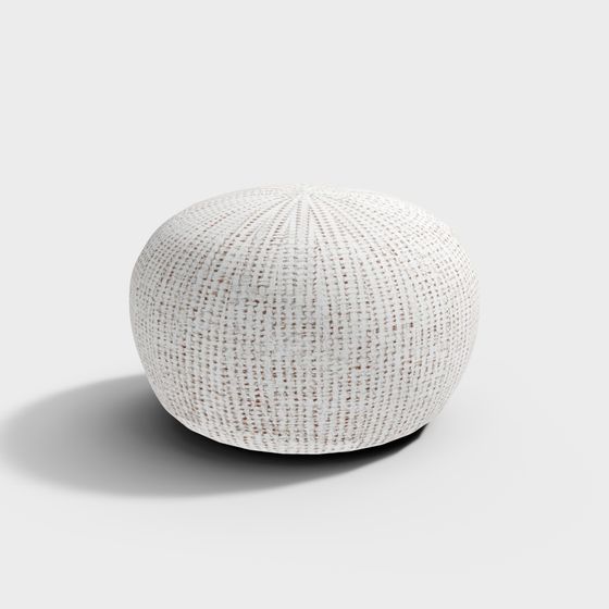 Elegant Woven Stool 3D Model for Modern Interiors