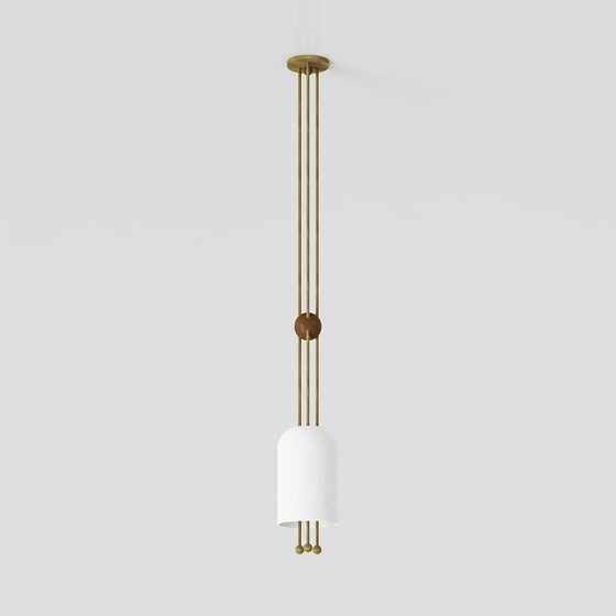 Modern Minimalist Chandelier 3D model