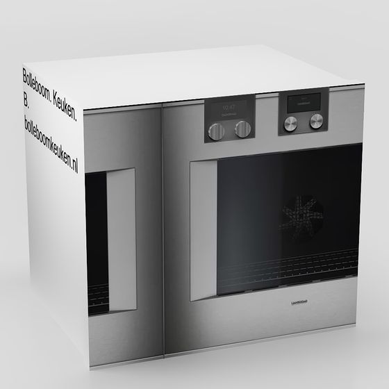 Stylish Stainless Steel Oven 3D model for Modern Kitchens