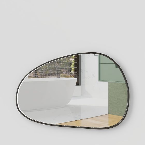 Elegant Oval Mirror 3D model for Interior Design