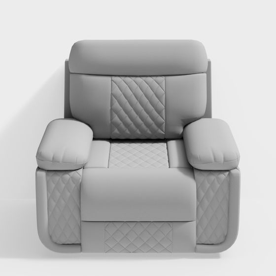 Modern 3D Lounge Chair Model for Stylish Spaces