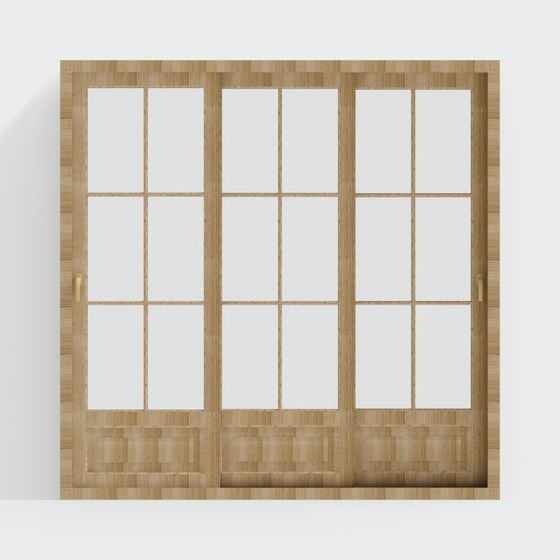 Stylish Low-Poly 3D Door Model for Modern Interiors