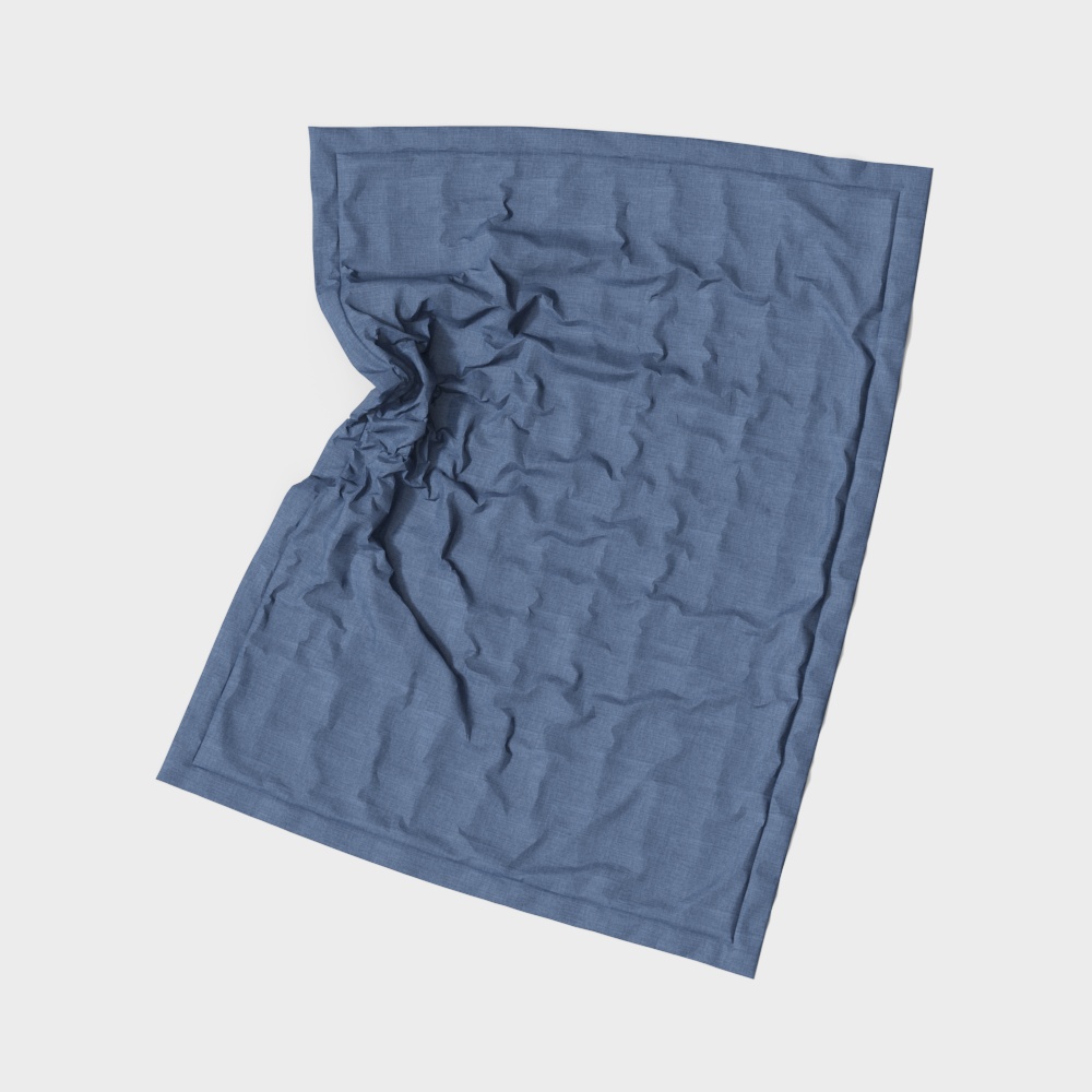 Wrinkled Fabric 3D Model for Designers