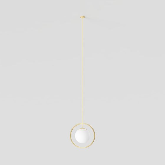 Halo Pendant Light 3D model for Modern Interiors