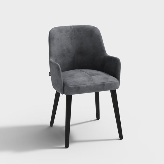 Urban Velvet Chair 3D model