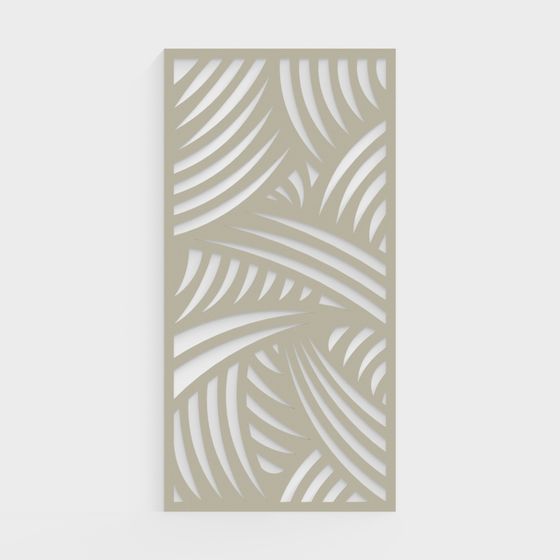 Fern Panel 3D Model for Creative Projects