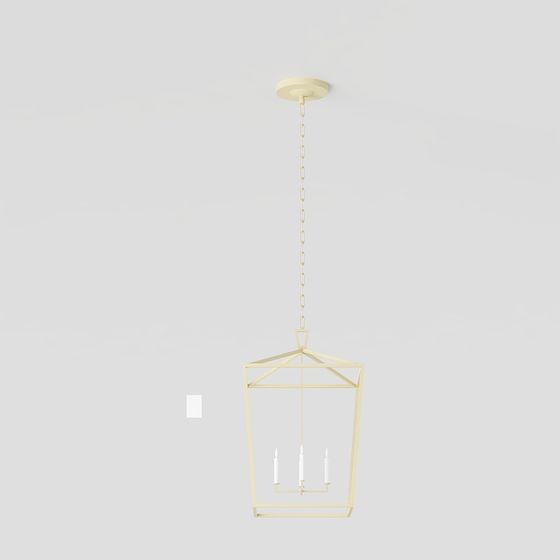 Geometric Light Chandelier 3D model