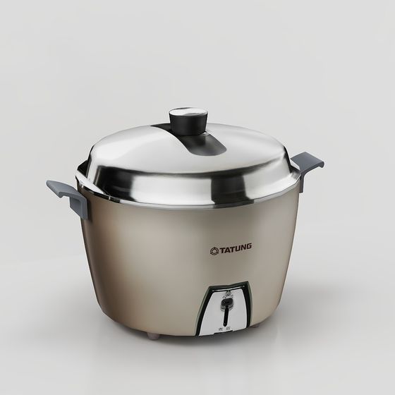 Realistic Low-Poly Rice Cooker 3D model