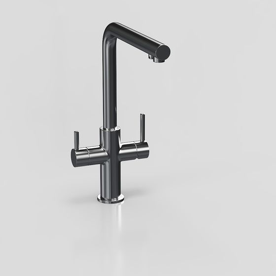 Sleek Minimalist Faucet 3D model for Modern Interiors