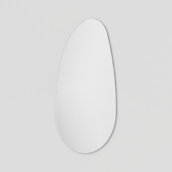 Modern Minimalist Oval Mirror 3D model