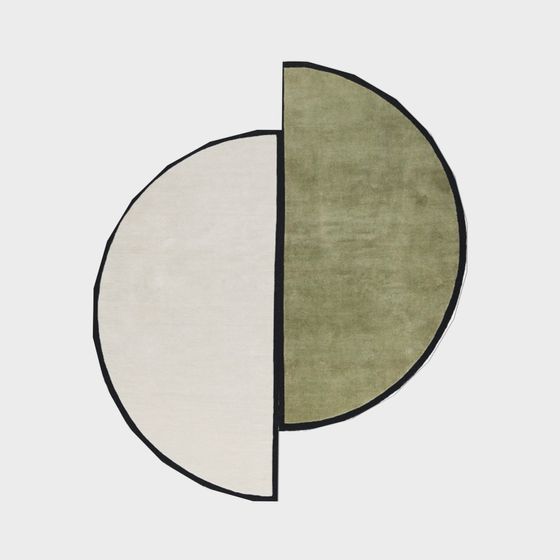 Modern Half-Circle Carpet 3D model