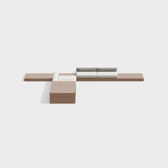 Modular Sofa 3D model for Modern Aesthetics