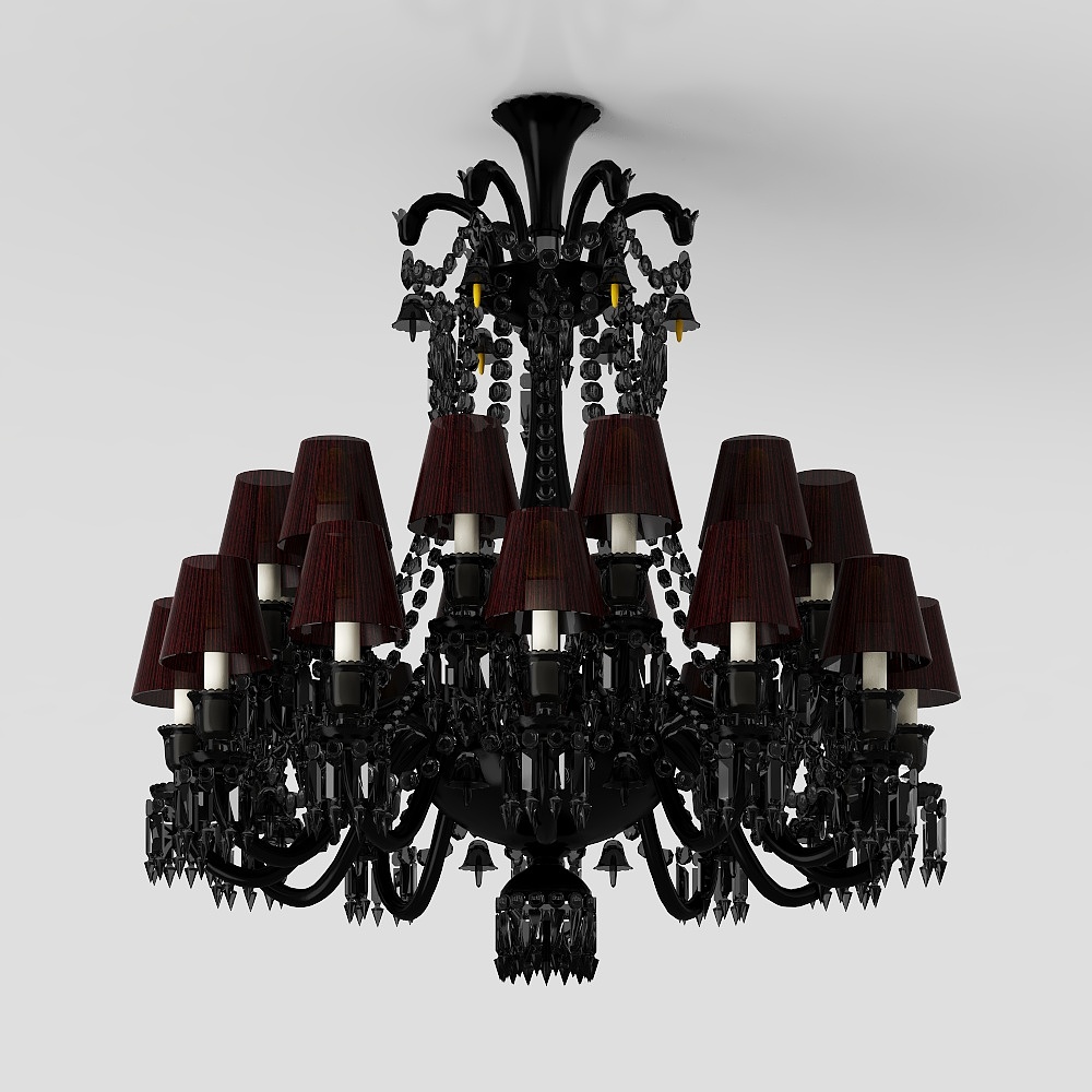Elegant Vintage-Inspired Chandelier 3D model