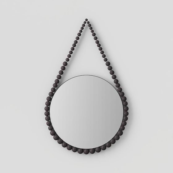 Stylish Pearlescent Teardrop Mirror 3D model