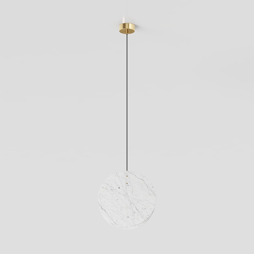 Elegant Low-Poly Chandelier 3D model