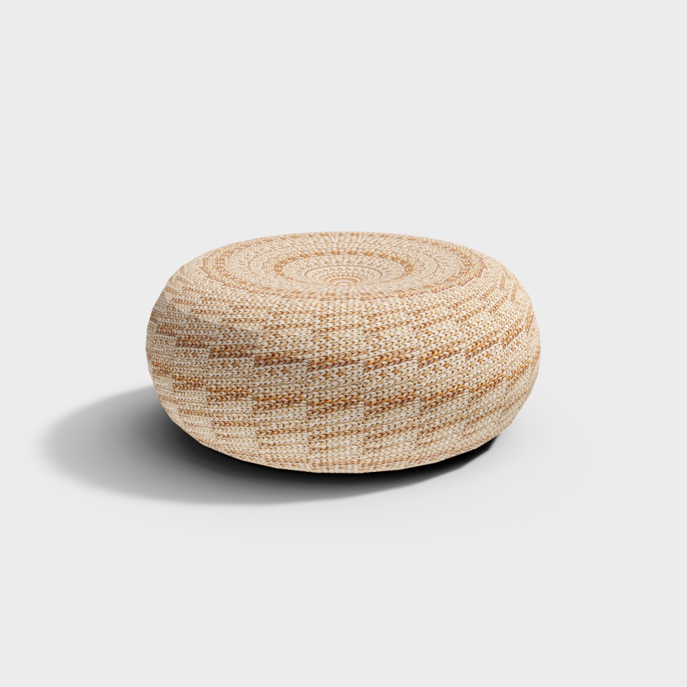 rattan pouf