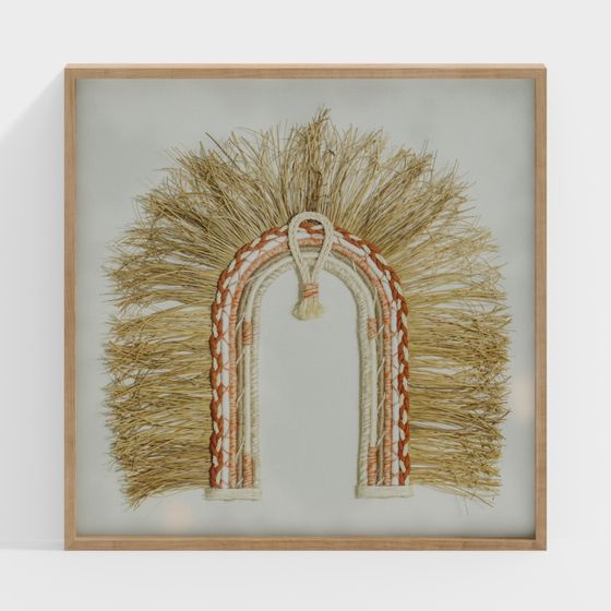 Woven Grass Arch 3D Model for Creative Spaces