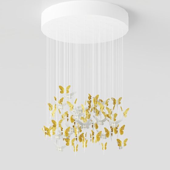 Butterfly Rain 3D Model for Creative Projects