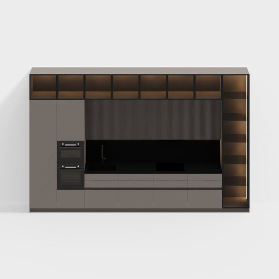 Stylish Urban Living Room 3D model