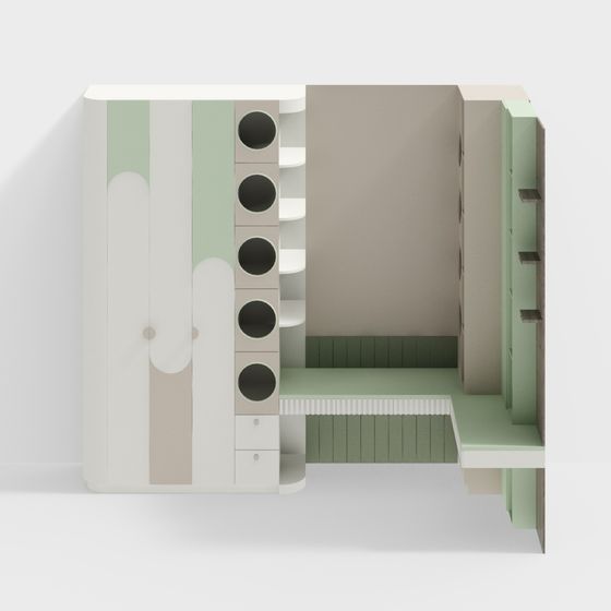 Low Poly Modern Aesthetic 3D model