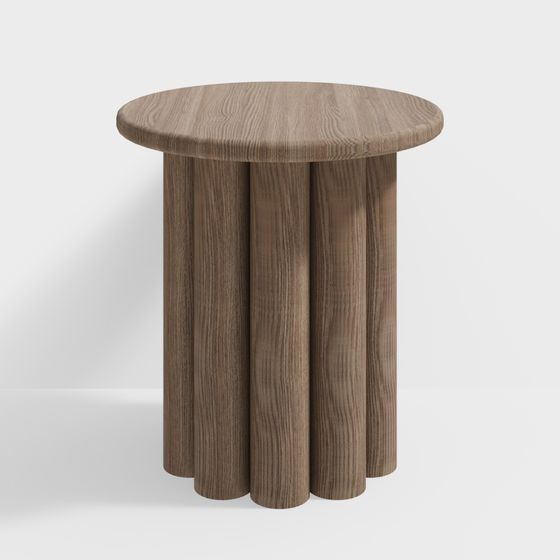 Modern Cylindrical Side Table 3D model