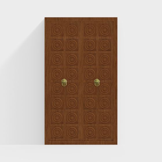 Vintage Wooden Door 3D Model